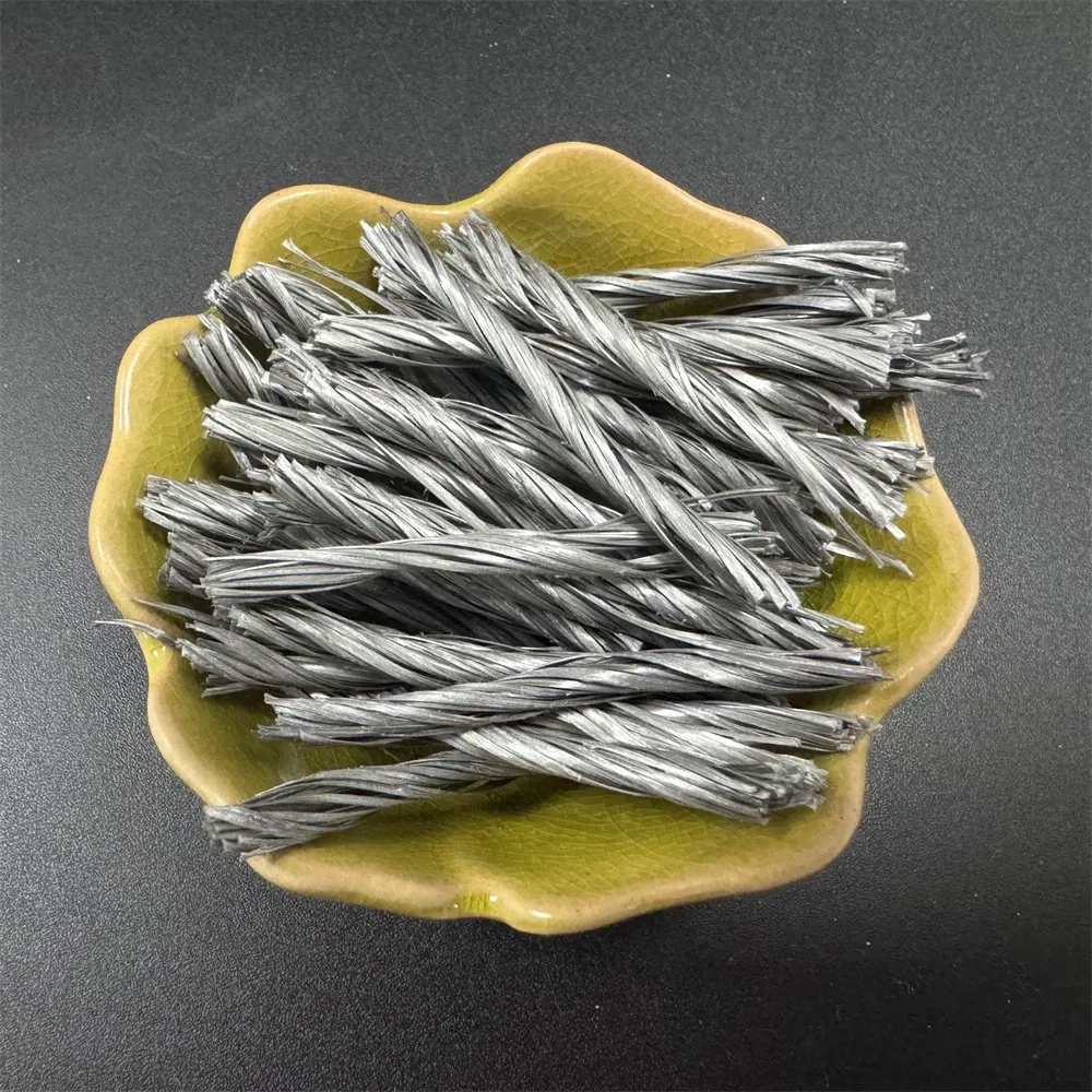 Commonly Anti-Cracking Used 54mm PP Twisted Bunchy Fiber