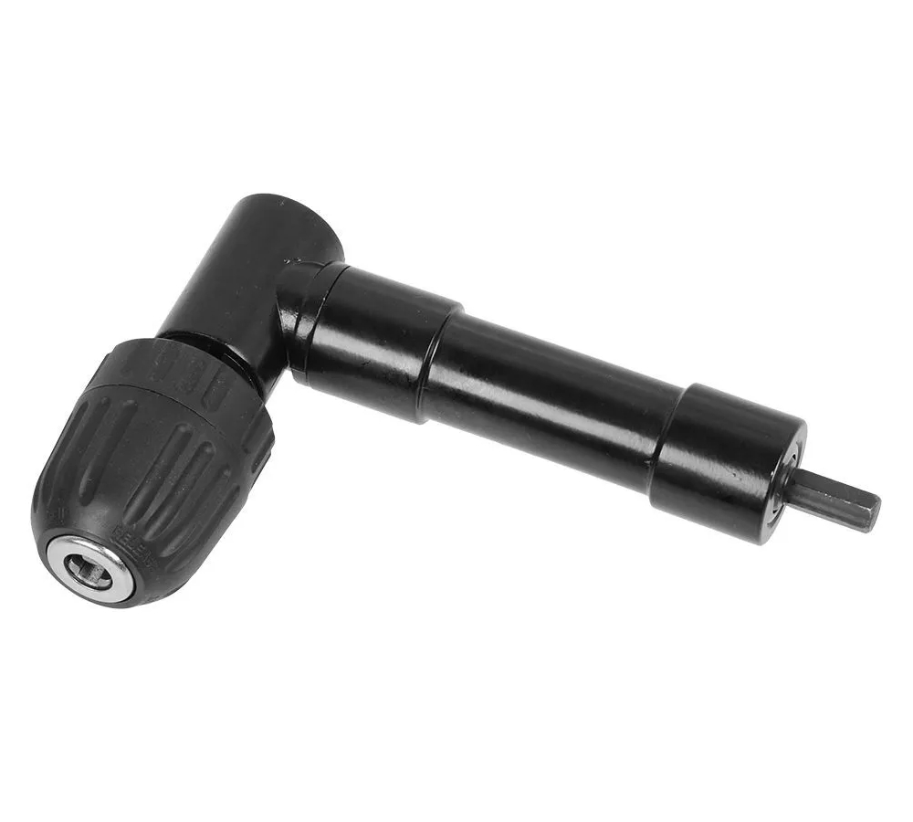 Aluminium Right Angle 90 Degree Angled Drill Attachment Adapter Metal Keyless Chuck
