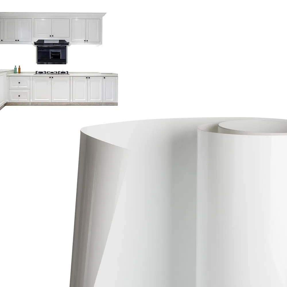 Anti Scratch Kitchen Furniture Decor Material White Matte Film Roll PETG
