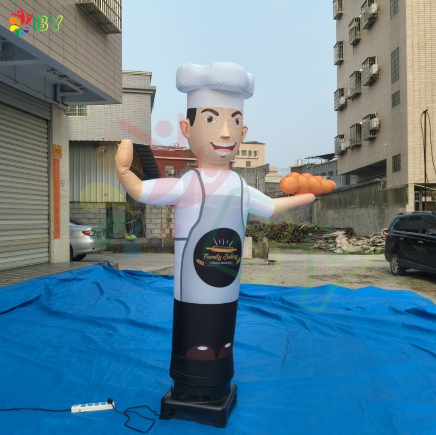Customize 3 M Air Dancer Advertising Inflatable Air Dancer Chef Work Air Dancer Inflatable Wave Man