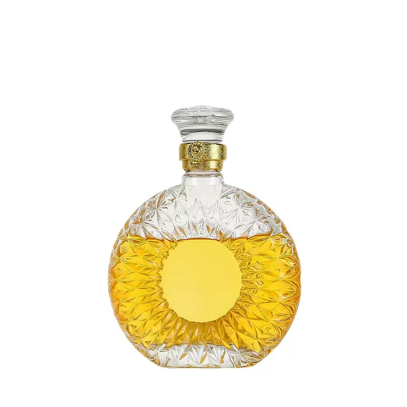 Free Sample 500ml Empty Xo Whisky Glass Bottles Wholesale