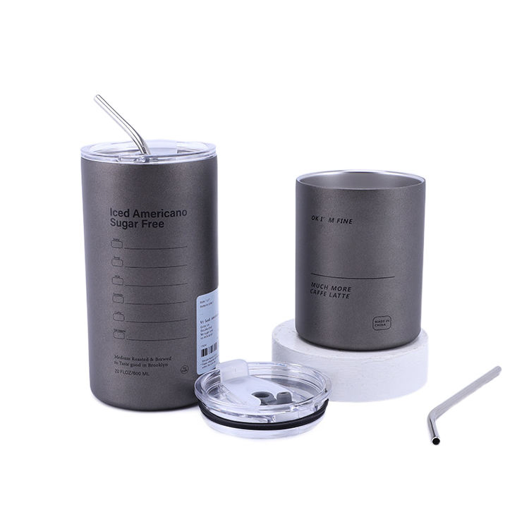 Personalized Auto Coffee Mug with Leak Proof Lid and Reusable Straw for Promotional Corporate Branding