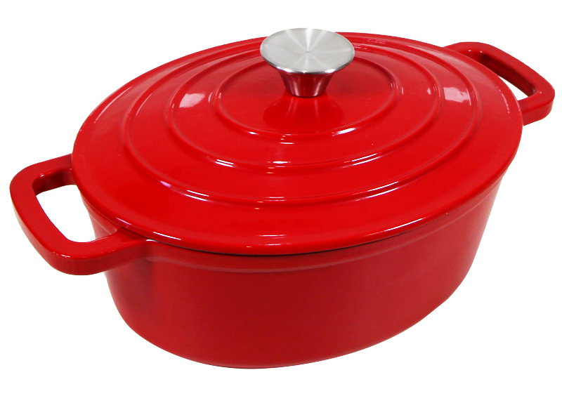 Чугунная эмалированная кастрюля-казан Cookwin, 5.5 л