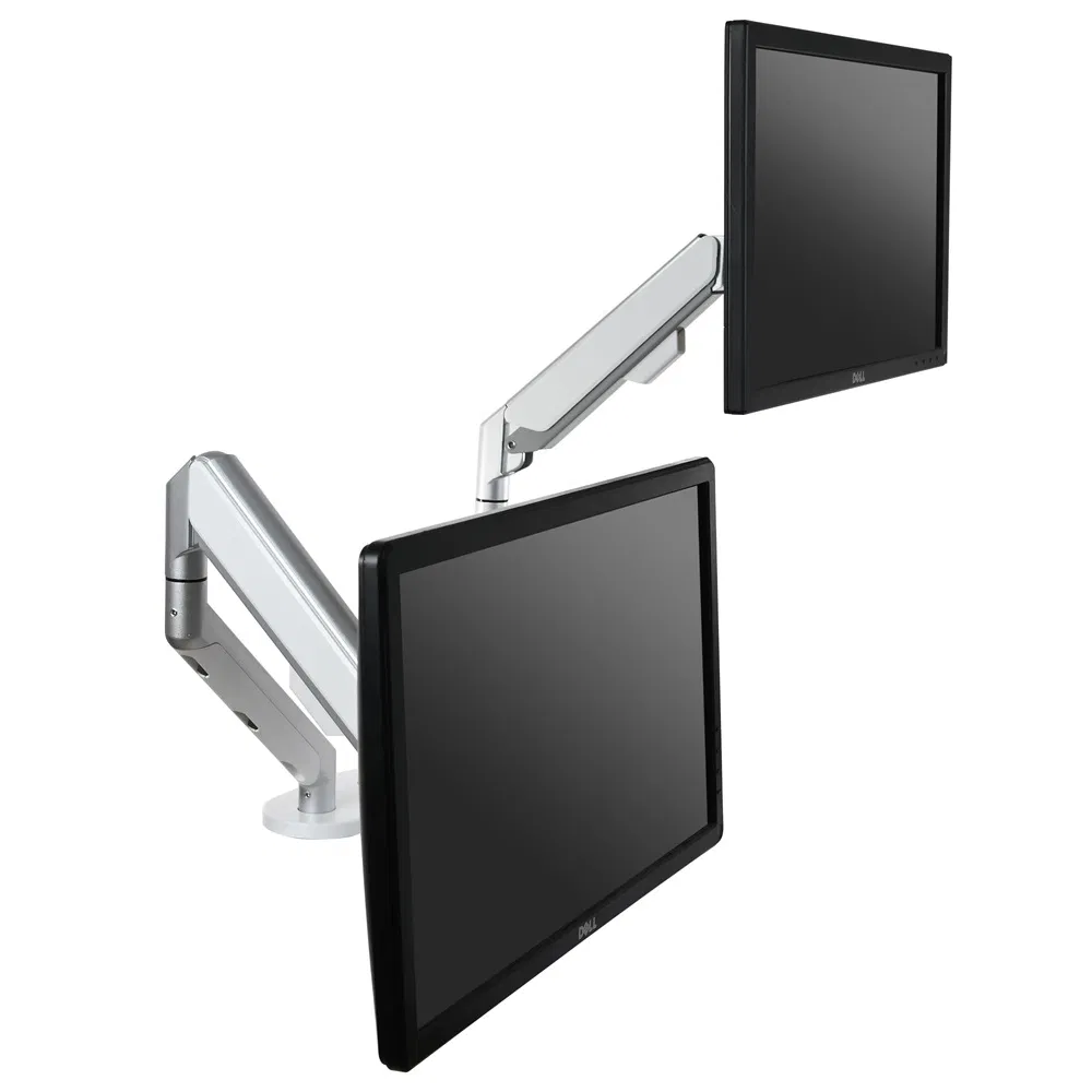 Кронштейн для двух мониторов WS-ZB200-B, газовые пружины, черный