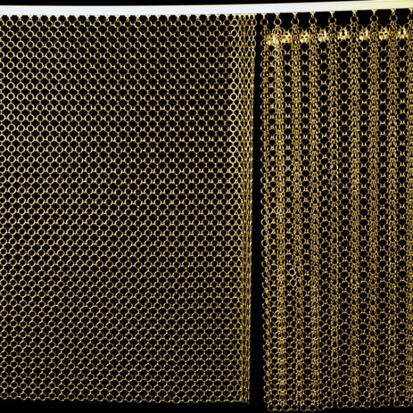 High Quality Stainless Steel 304 Chainmail Ring Curtains 0.8mm/7mm Metal Decorative Mesh Metal Ring Curtain for Hotel