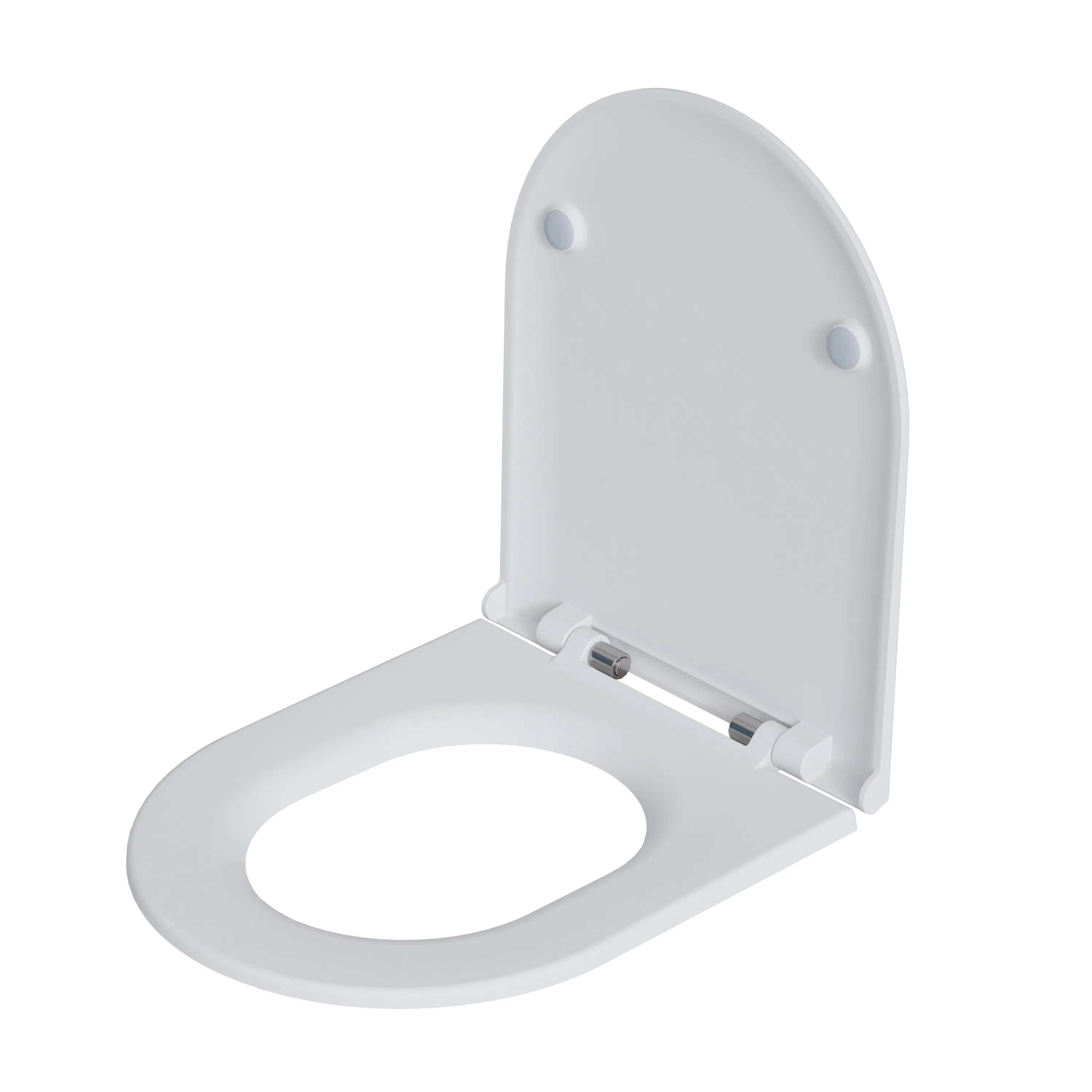 Contemporary Matte D-Shape Toilet Seat for Elegant Bathrooms
