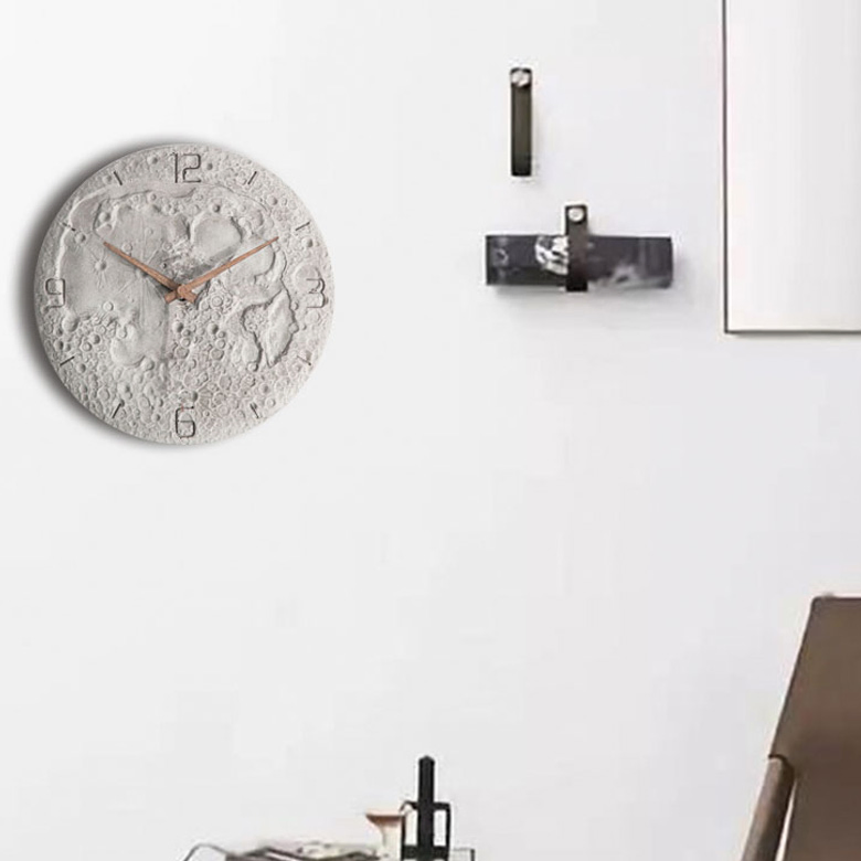 Home Decoration Crafts, Cement Wall Clock and Watch for Indoor&Home Decoration Craft