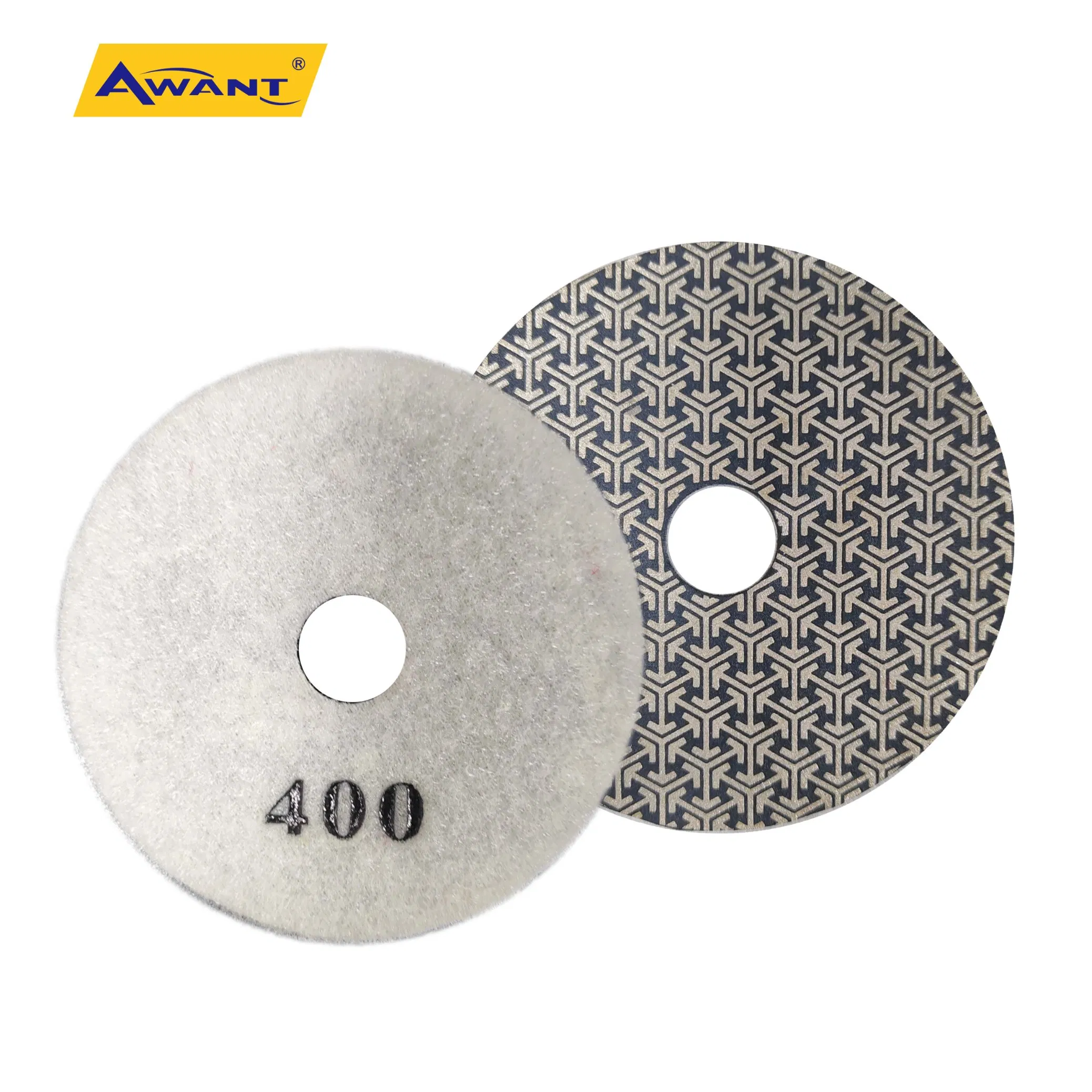 4 Inch 400 Grit Unique Marble Polishing Pad for Granite Concrete