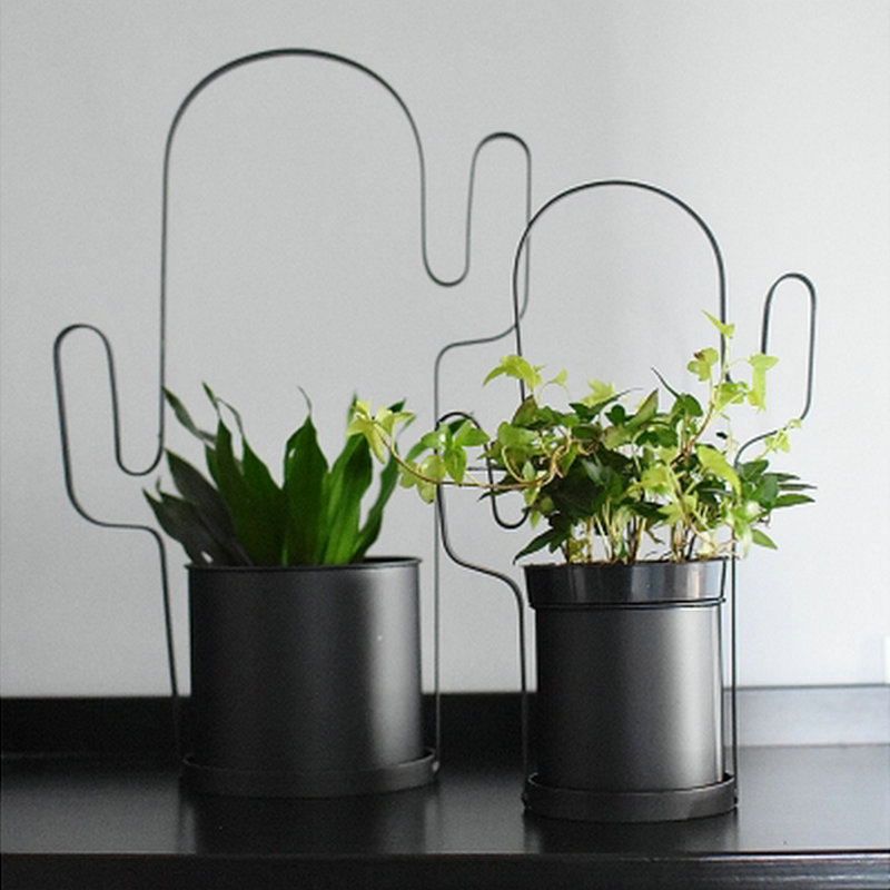 Modern Plant Stand for Home Deco and Decoration with Catus Shape