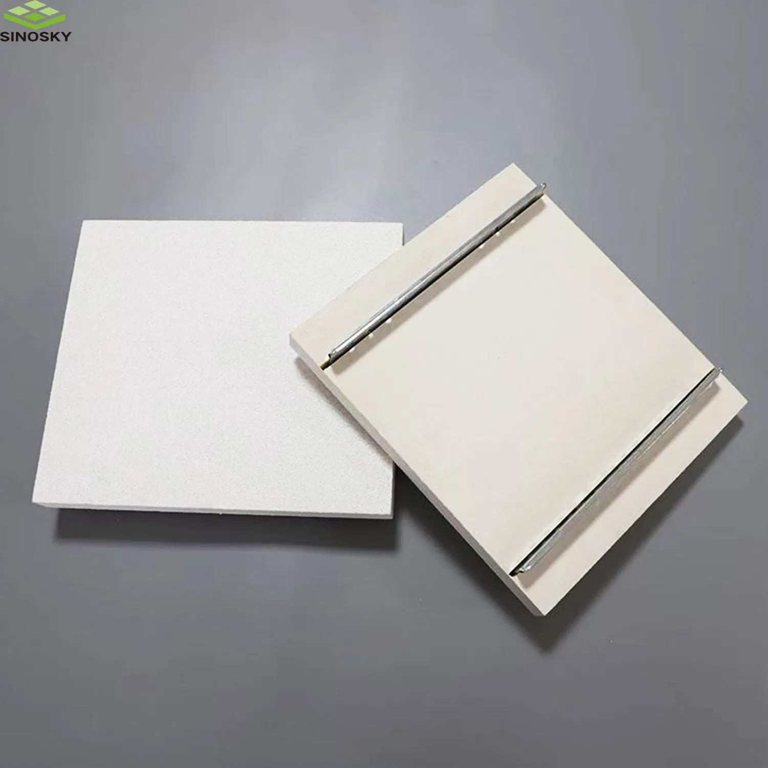 Customized Fiberglass Ceiling Panel Acoustic Baffle Wave Design