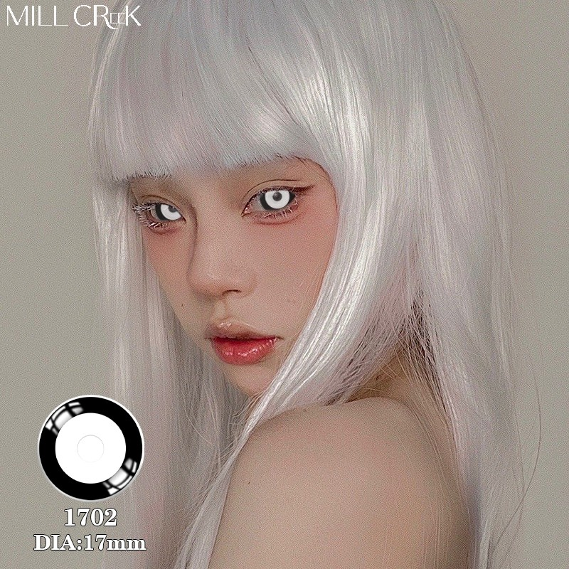 Millcreek Wholesale Cosplay 1 Year Red Sclera Eye Lens Cartoon Sharingan Contacts White Halloween Contact Lenses CE, ISO13485 and FDA