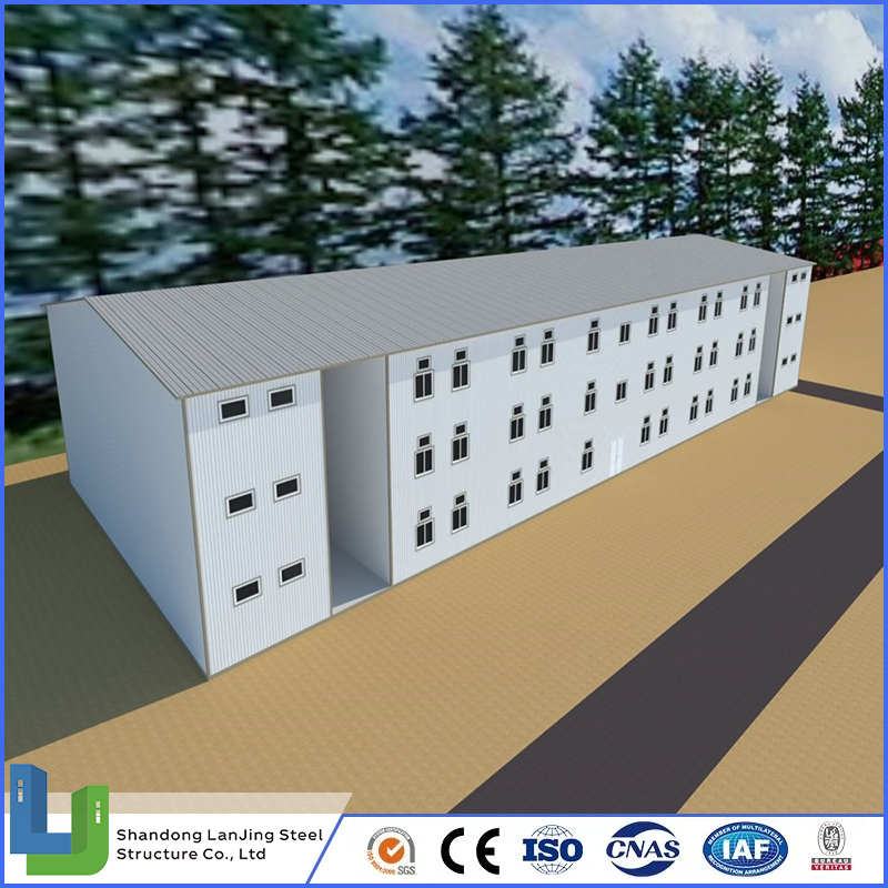 Labor Camp Steel Structure+Sandwich Panel Prefabricated Site Low Cost House with Cheap Price