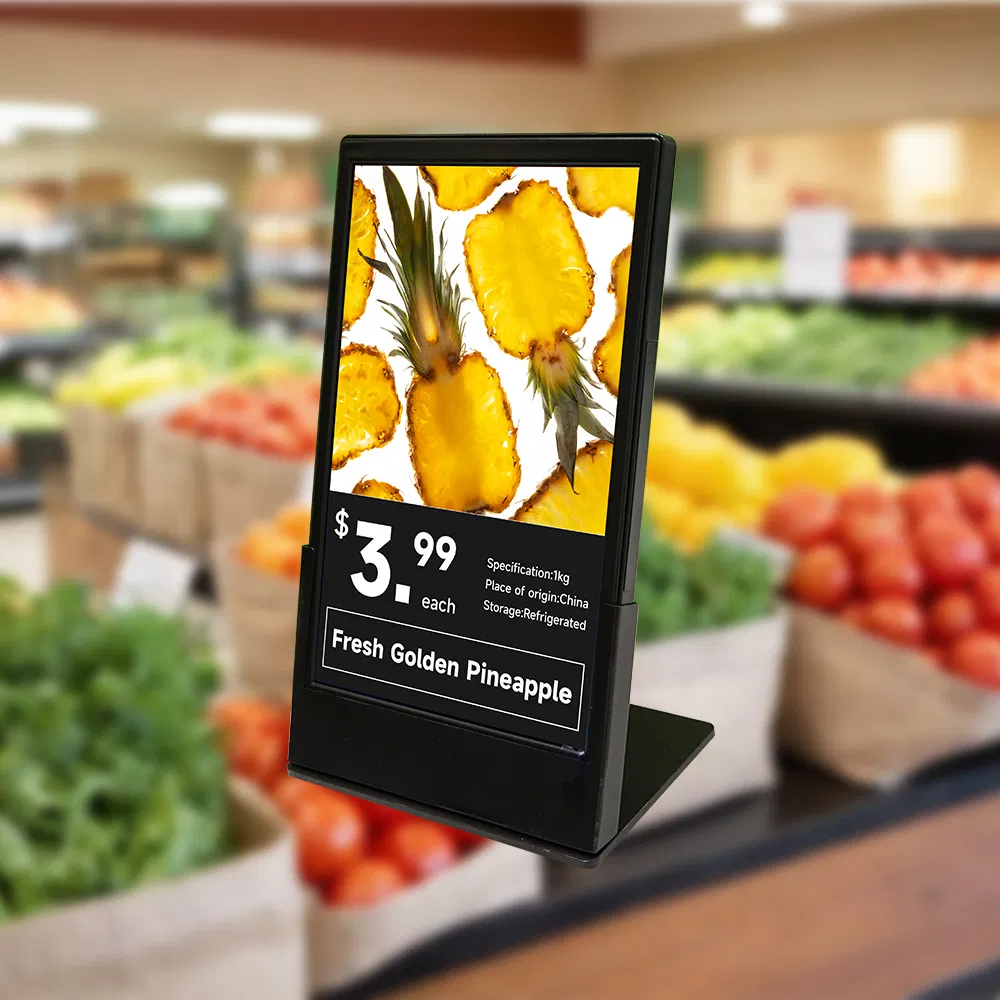 Inewtag 10.1inch TFT LCD Electronic Sign Digital Signage and Display Qr Code Video Poster Electron Signage Shelf Labels for Retail Supermarkets 3c Chain Stores