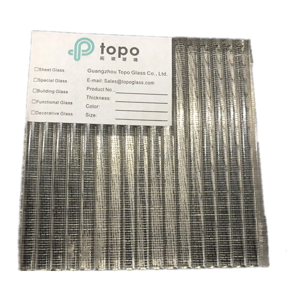 10mm Laminated Elegant Wire Fabric Glass (PLW-TP)