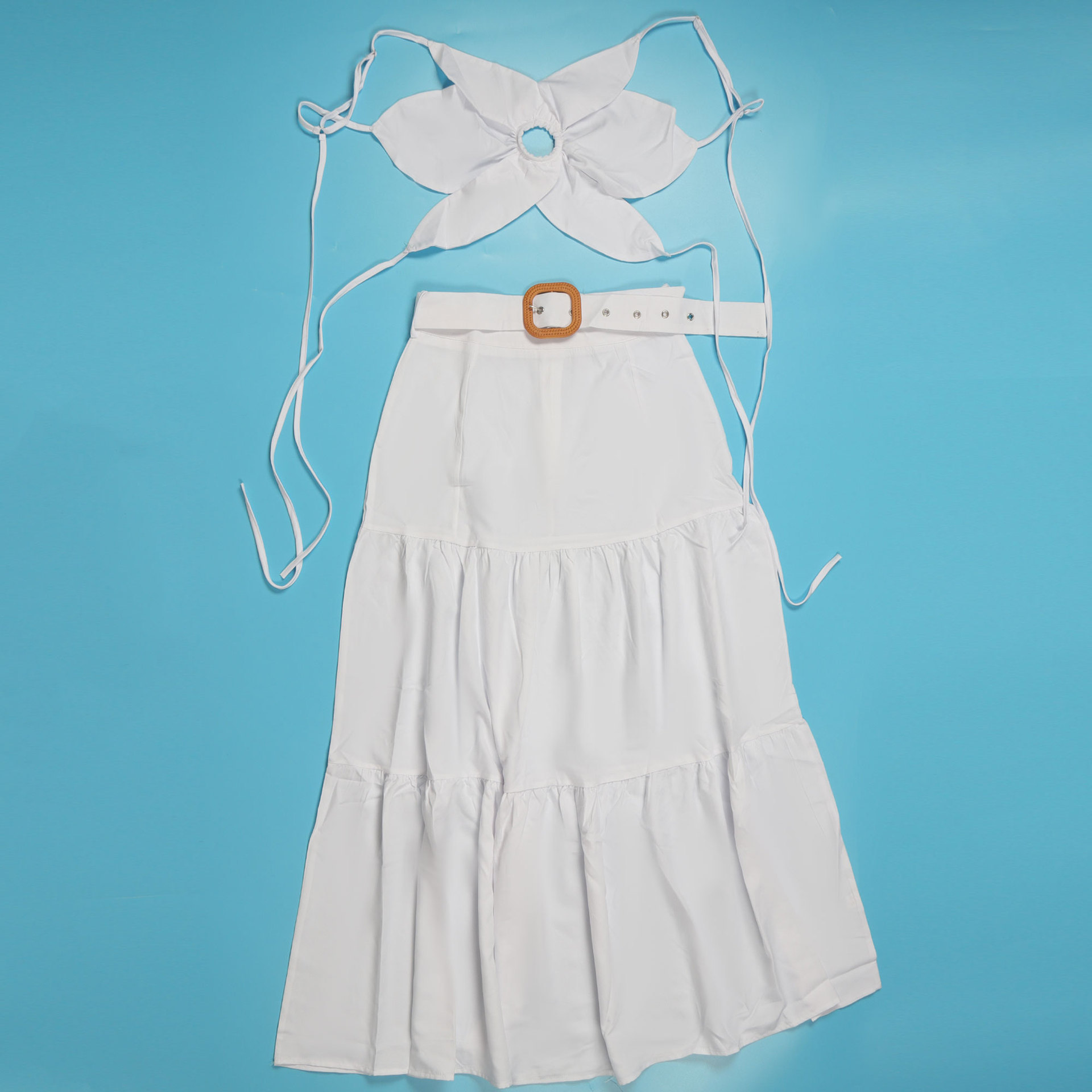 Комплект женский майка и юбка макси S-3XL