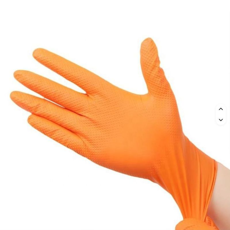 Wholesale Nitrile Diamond Pattern Gloves Disposable Industrial Gloves, Work Gloves