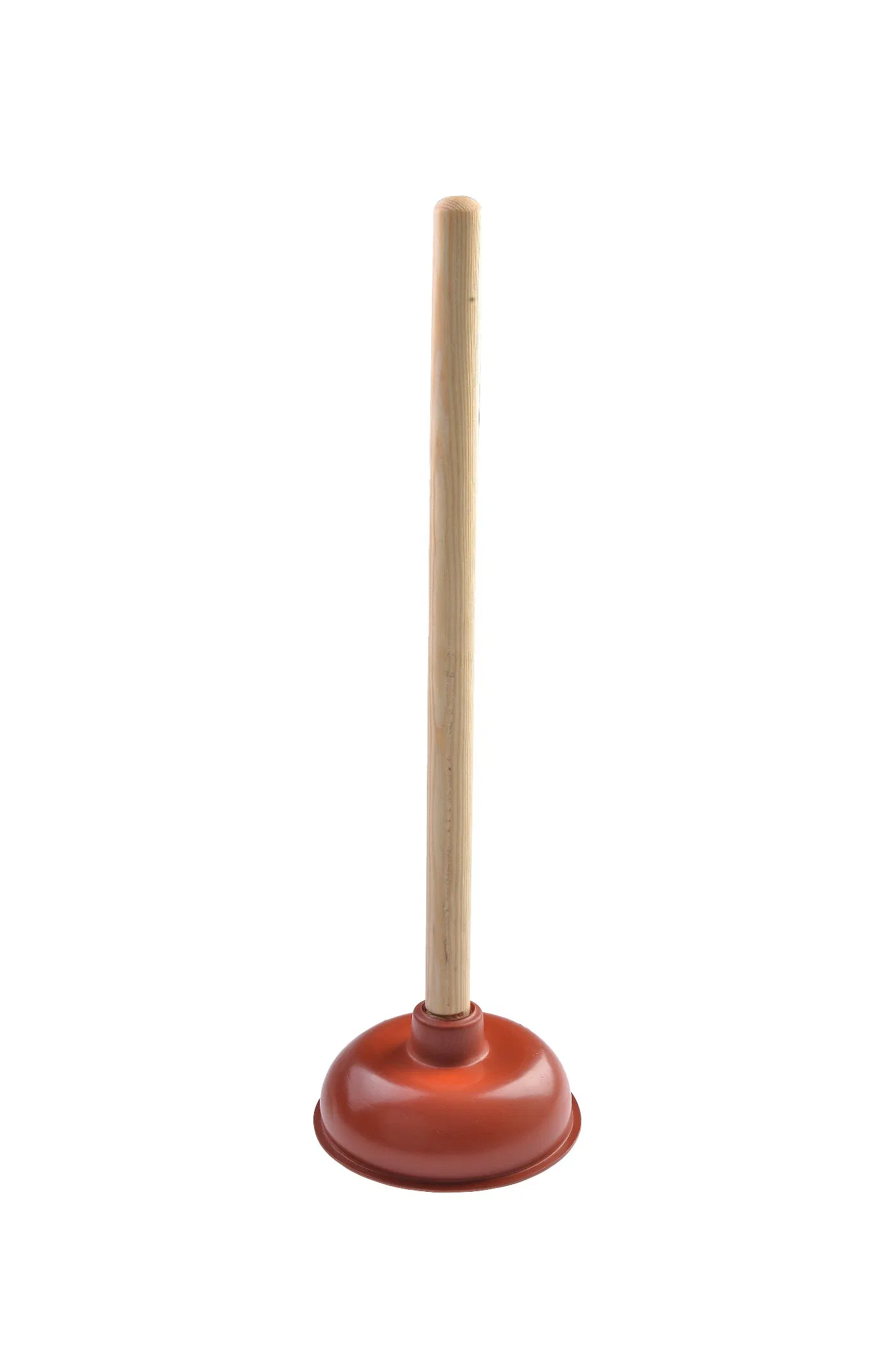Plunger to to Fix Clogged Toilets and Drains Heavy Duty Force Cup Rubber Toilet Plunger with a Long Wooden Handle