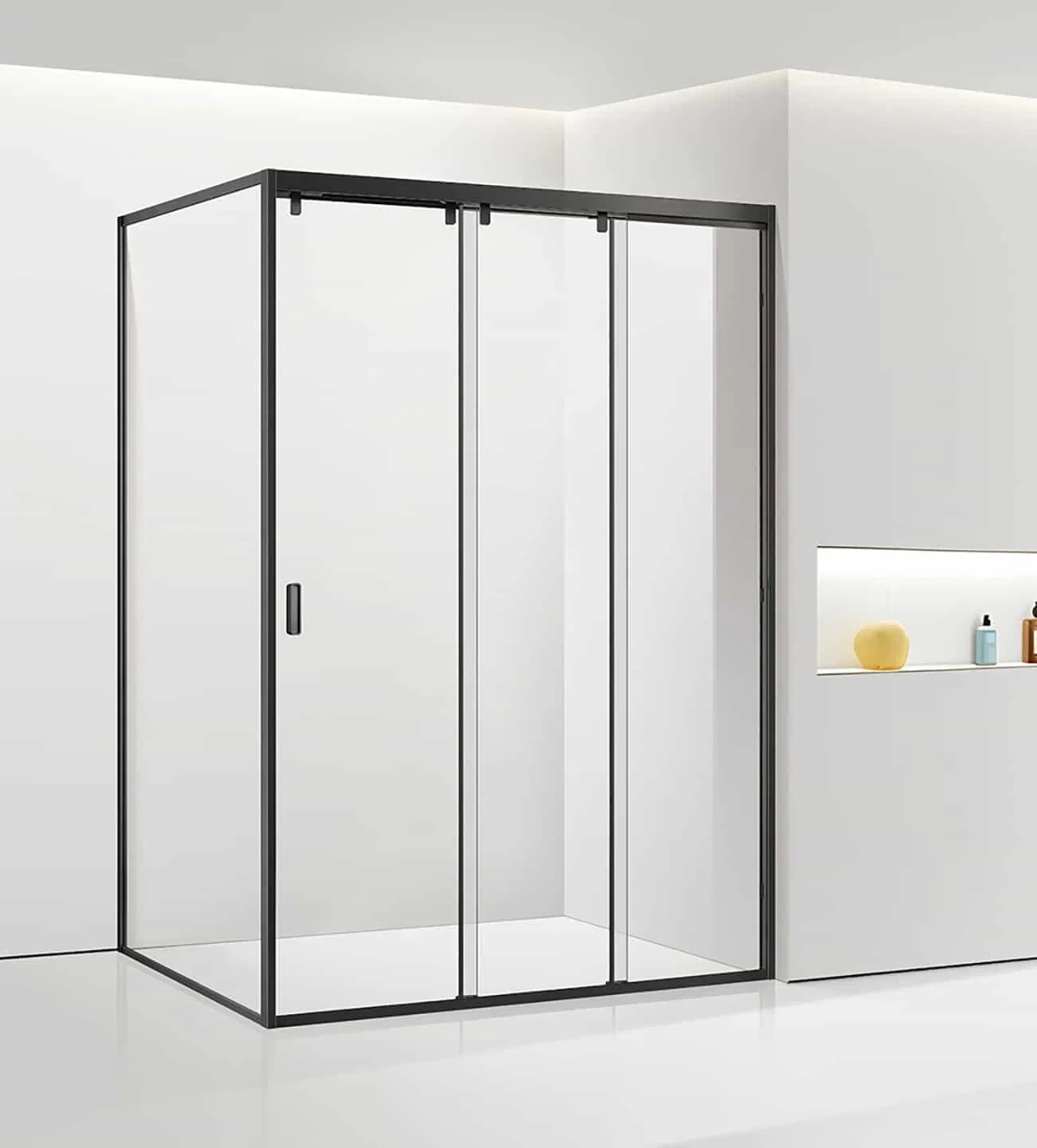 Mobile Slippery Tempered Glass Shower Door with Shatter-Resistant