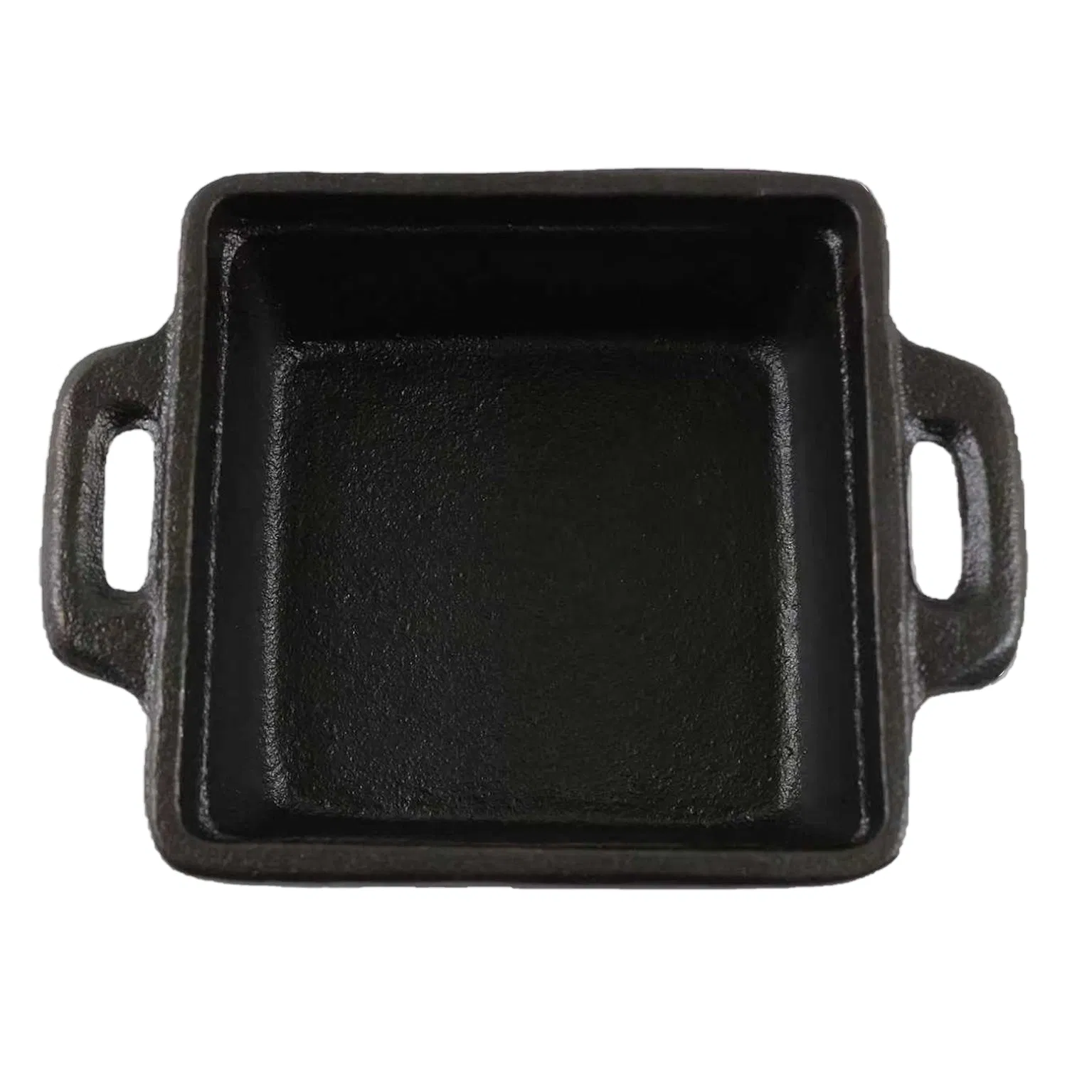 Pre-Seasoned Cast Iron Single-Serve Baking Frying Serving Mini Square Frying Grill Pan