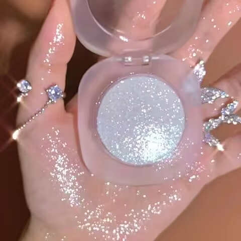 3 Color Face Highlighter Makeup Single Compact Pressed Shimmer Powder Illuminating Makeup Highlighter