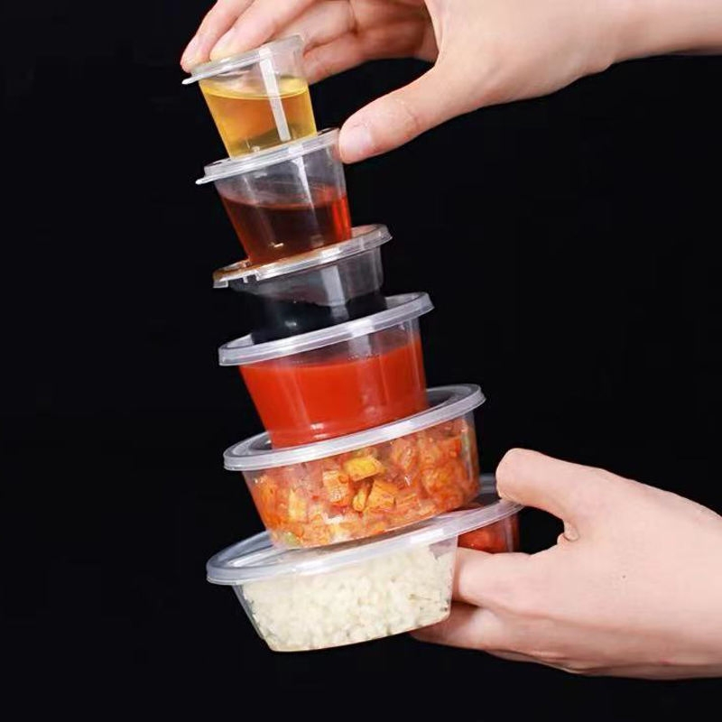 Одноразовые пластиковые стаканчики 2.5 унции с крышкой