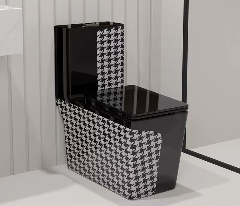 Factory Price Luxury Golden Dragon Water Closet Bathroom Colours One Piece Toilet