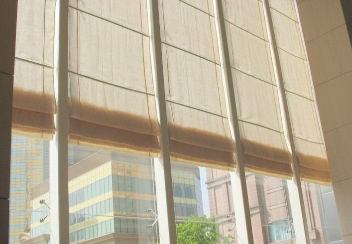 Fabric Roman Blinds Chain Control System Winow Covering