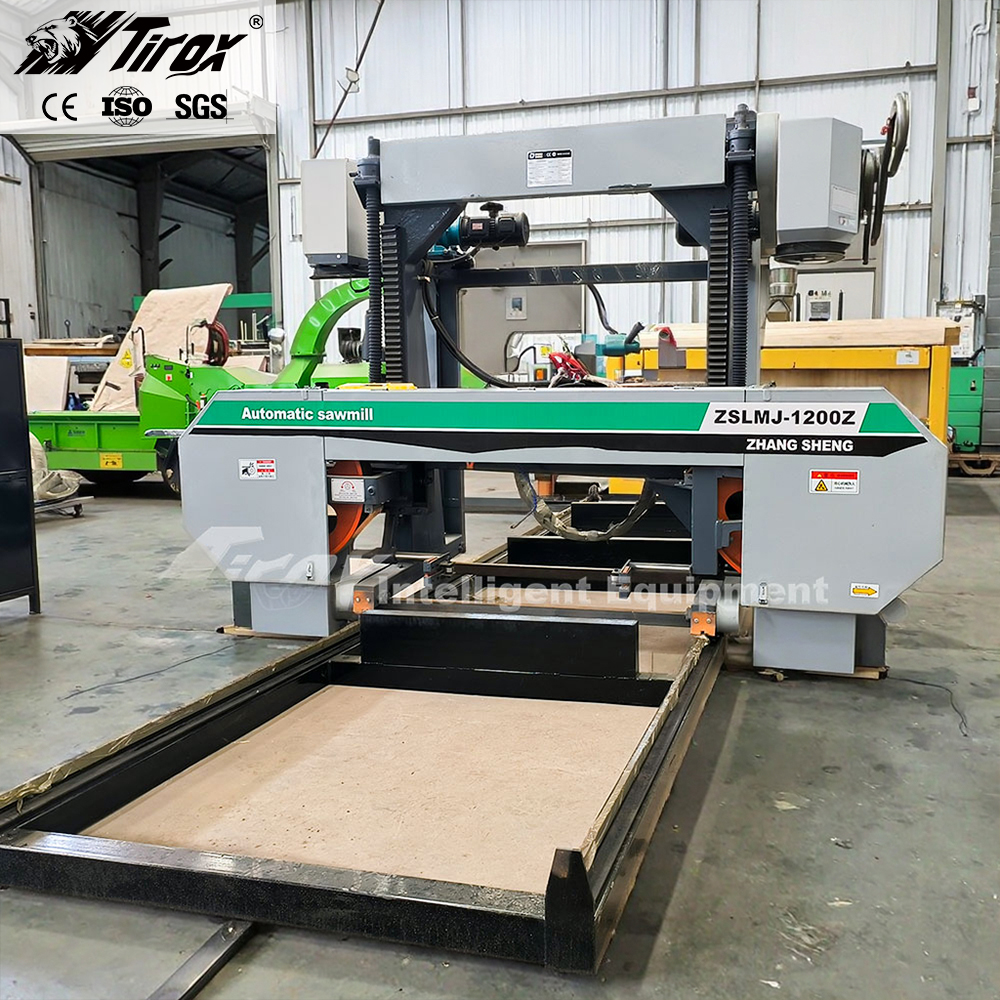 Ленточная пила по дереву дизельная мощная