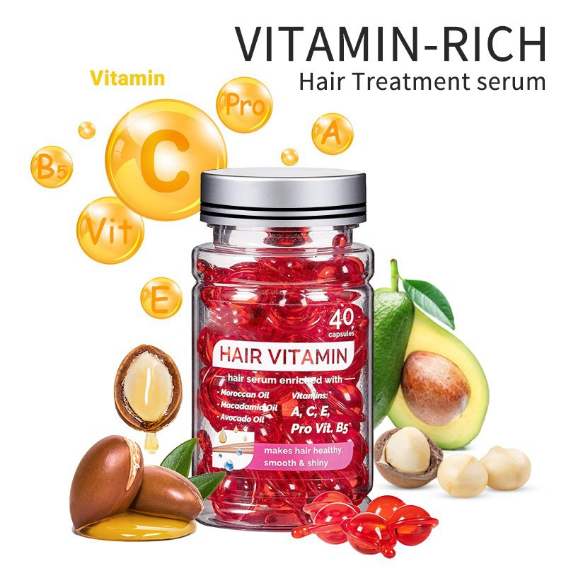 OEM Private Label Daily Hair Vitamin Hair Treatment Serum Oil Capsules