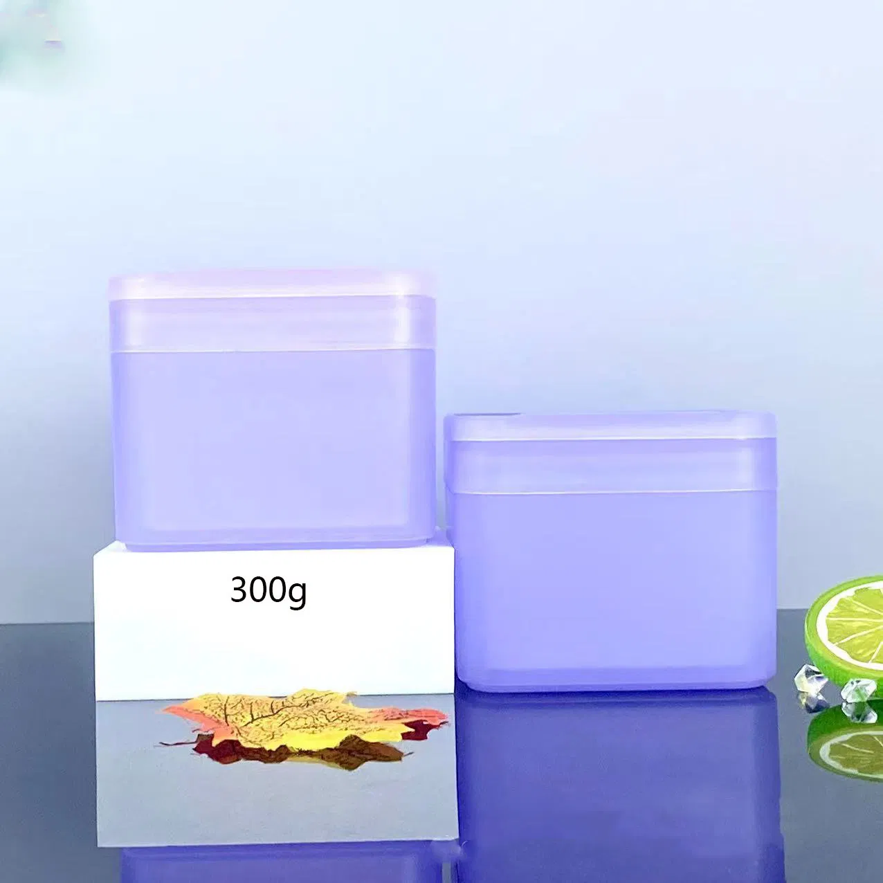 Custom Plastic PP Cosmetic Jars with Facial Cotton Pads with Tweezer