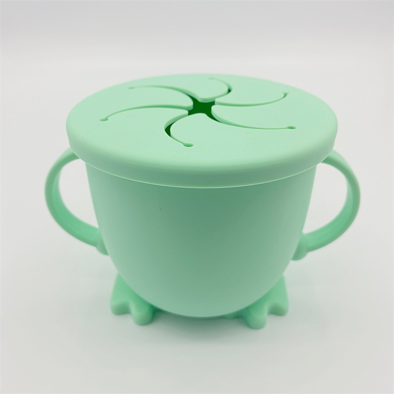 Контейнер для перекуса BPA Free, силиконовый, с мягкой крышкой