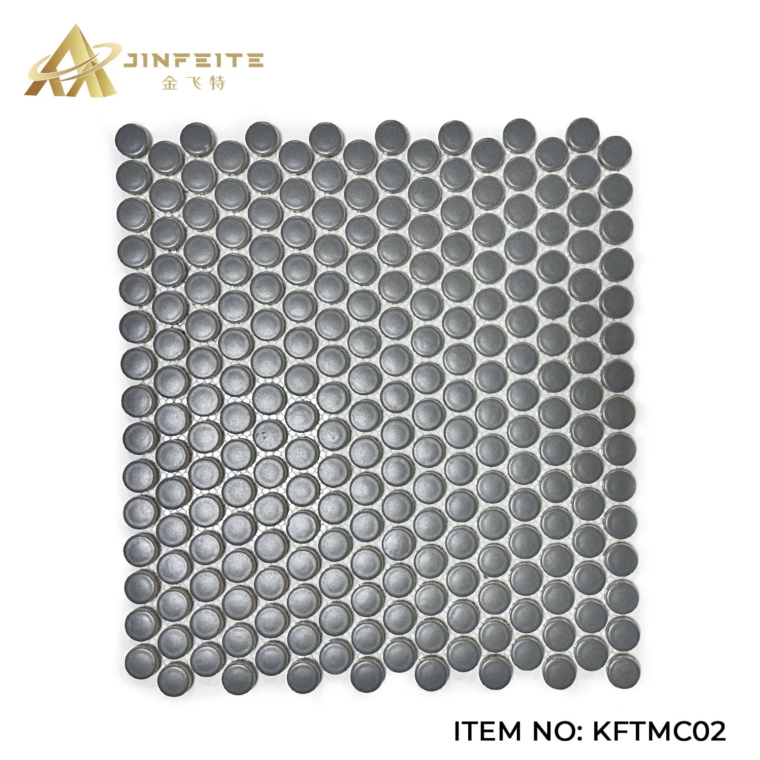 Smokey Grey Matt Surface Ceramic Mosaic Withe Mesh Backed Best Price 300*300mm