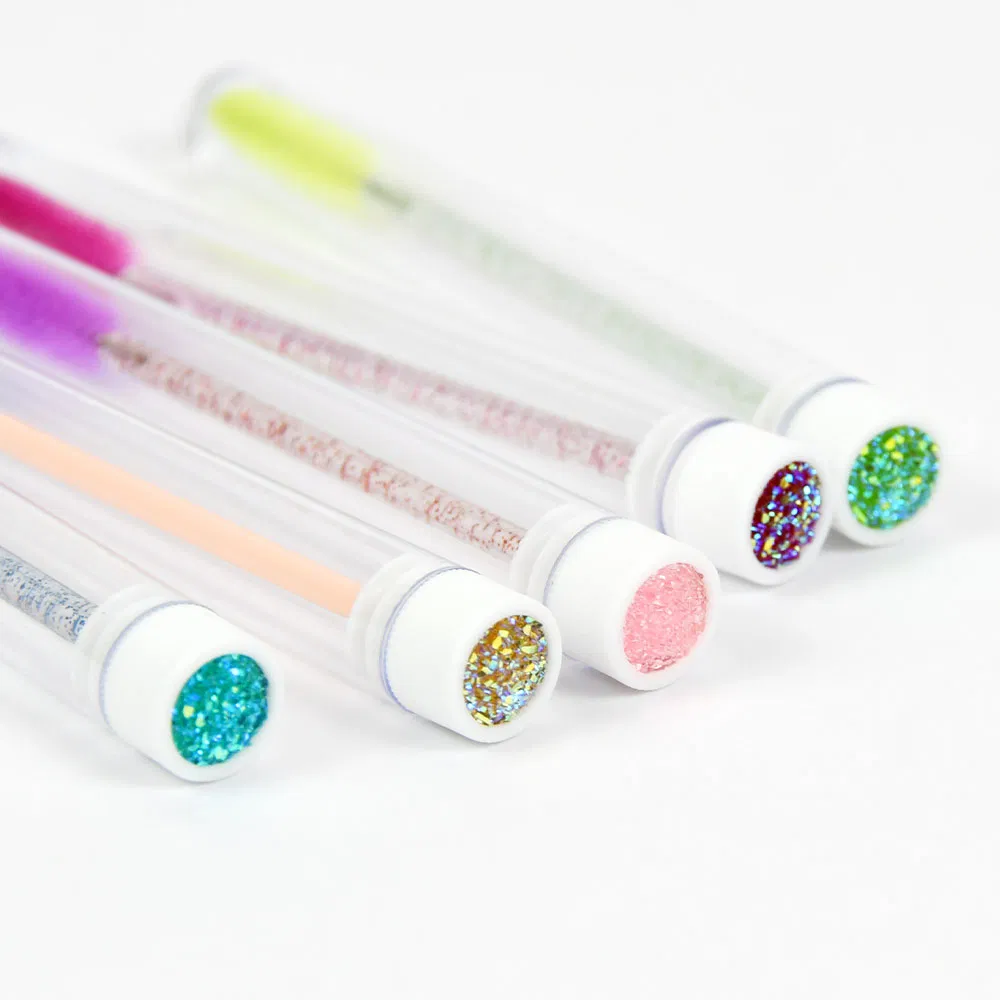 Wholesale Plastic Wand Tube Eye Lashes Mascara Makeup Brush Eyelash Cleansing Lash Extension Brush