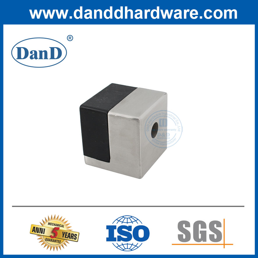 Stainless Steel 304 Nickel Floor Mounted Rubber Liding Door Stopper