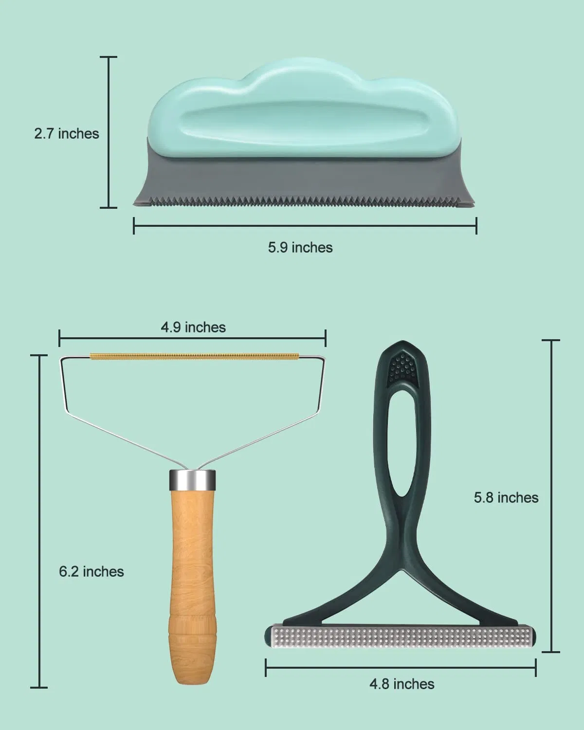 Hairball Dust Scraper Reusable Cleaner Clothes Rugs Portable Pet Hair Lint Remover