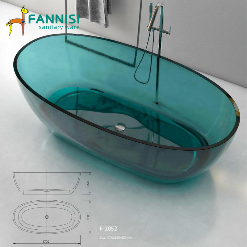 Прозрачная акриловая ванна FANNISI