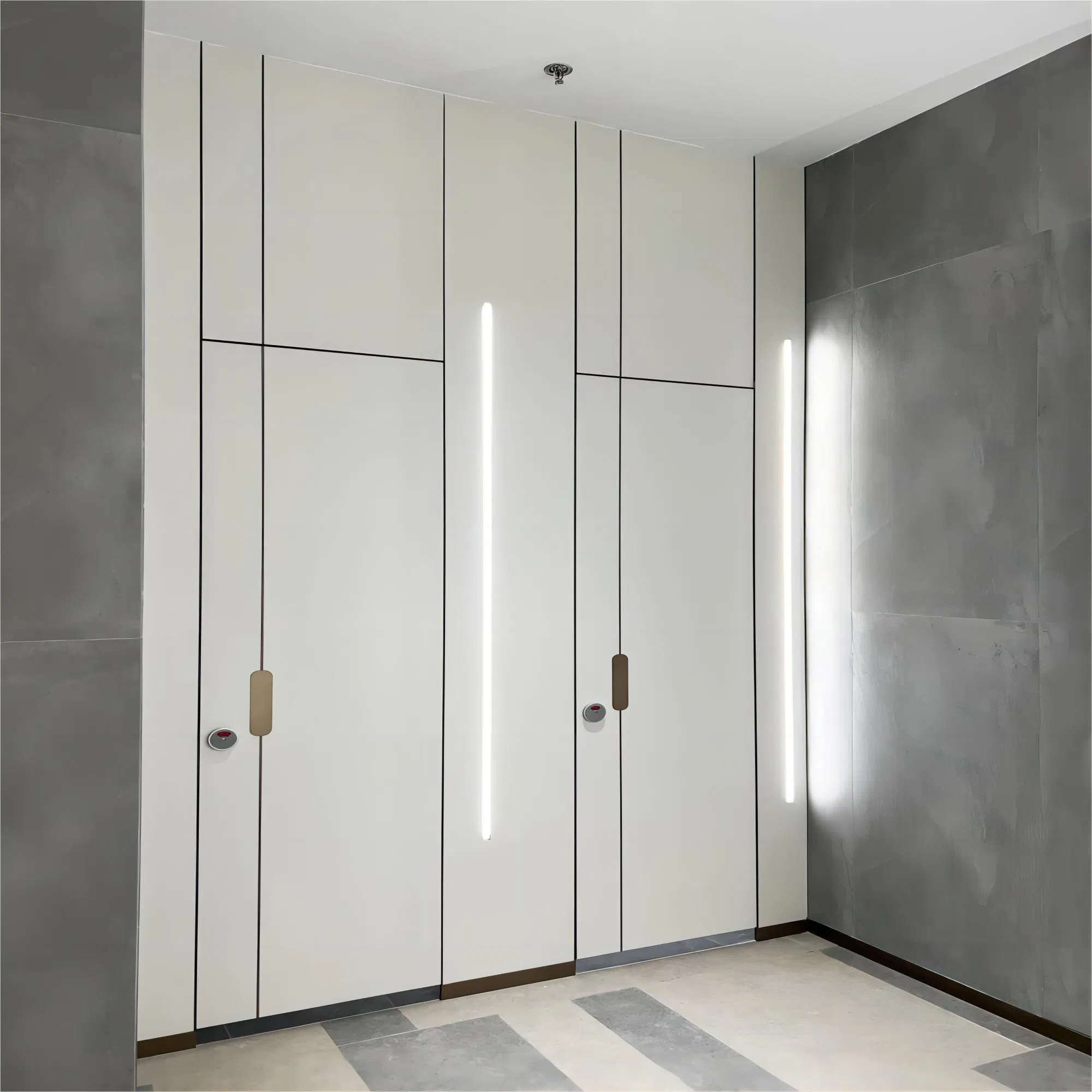 Debo Standard Design Economical Compact Laminate Toilet Partition for Train Station