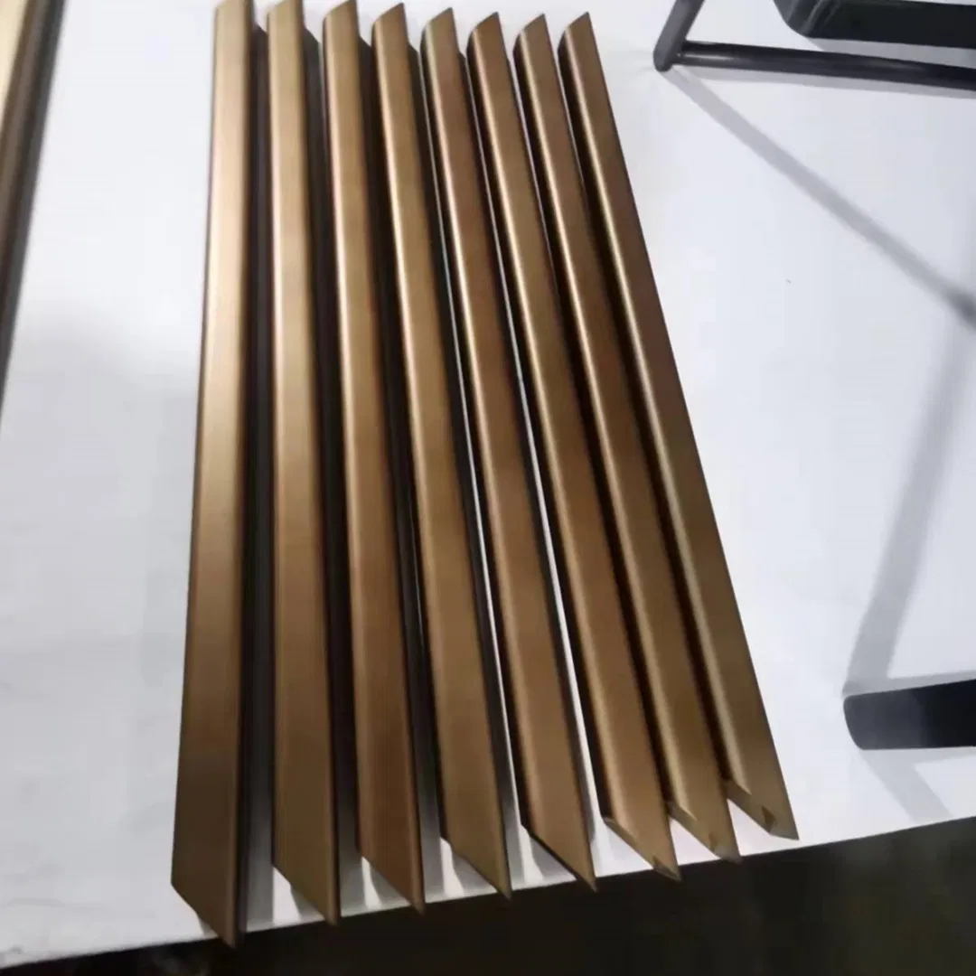 Decoration Material Stainless Steel Pipe in PVD Bronze Color