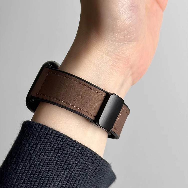 Smart Watch Fashion Business Leather Sticker Crazy Horse 20/22 42/44/45/49 mm S10 Fit 4 Mi8/9 Watch Strap