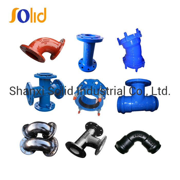 En545 Standard Epoxy Coating Ductile Iron All Flange Cross Pipe Flanged Fittings