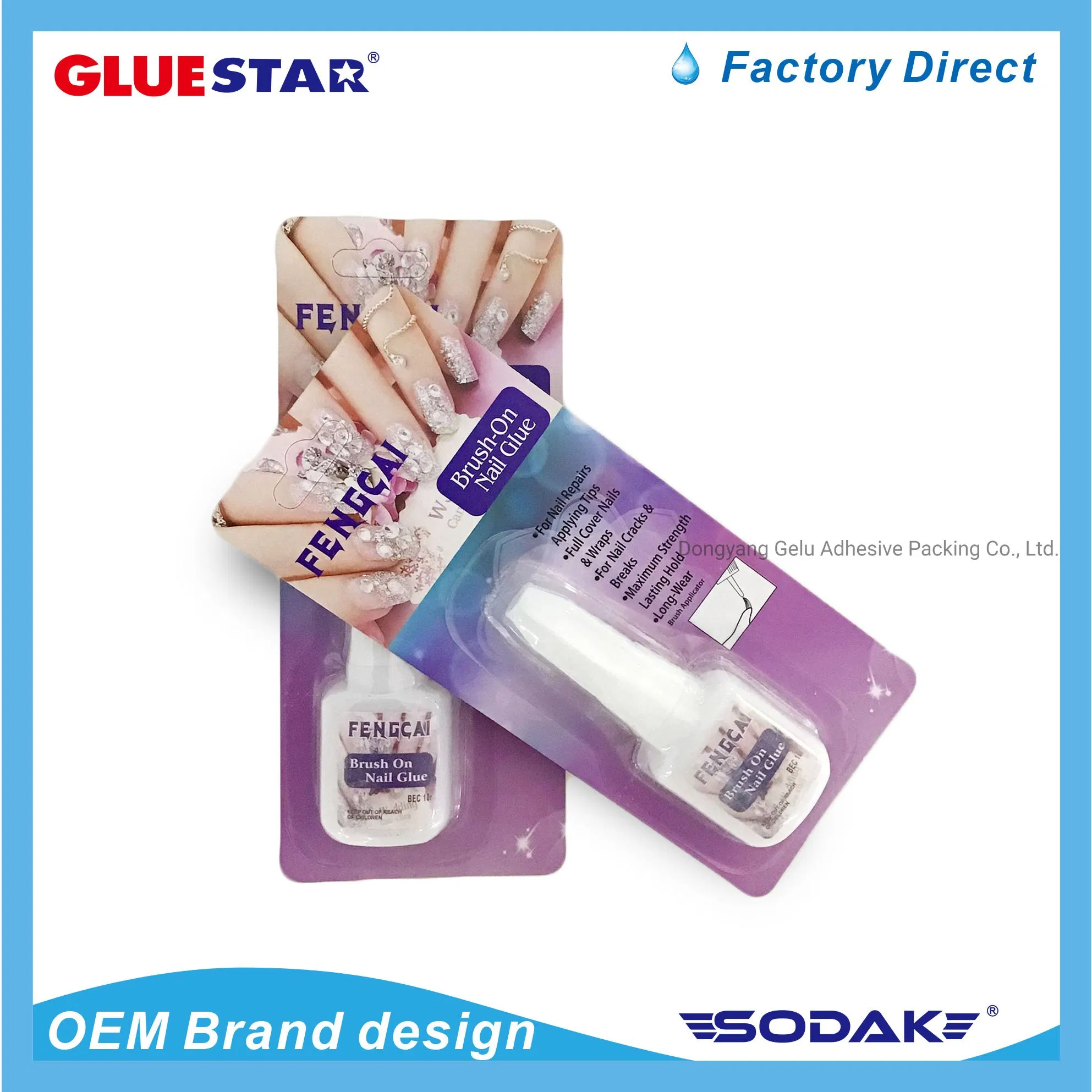 1.5g 2g/ 7g/10g Nails Glitter Tips Acrylic Brush Faux Ongle Nail Care Tools Fast Drying Nail Glue