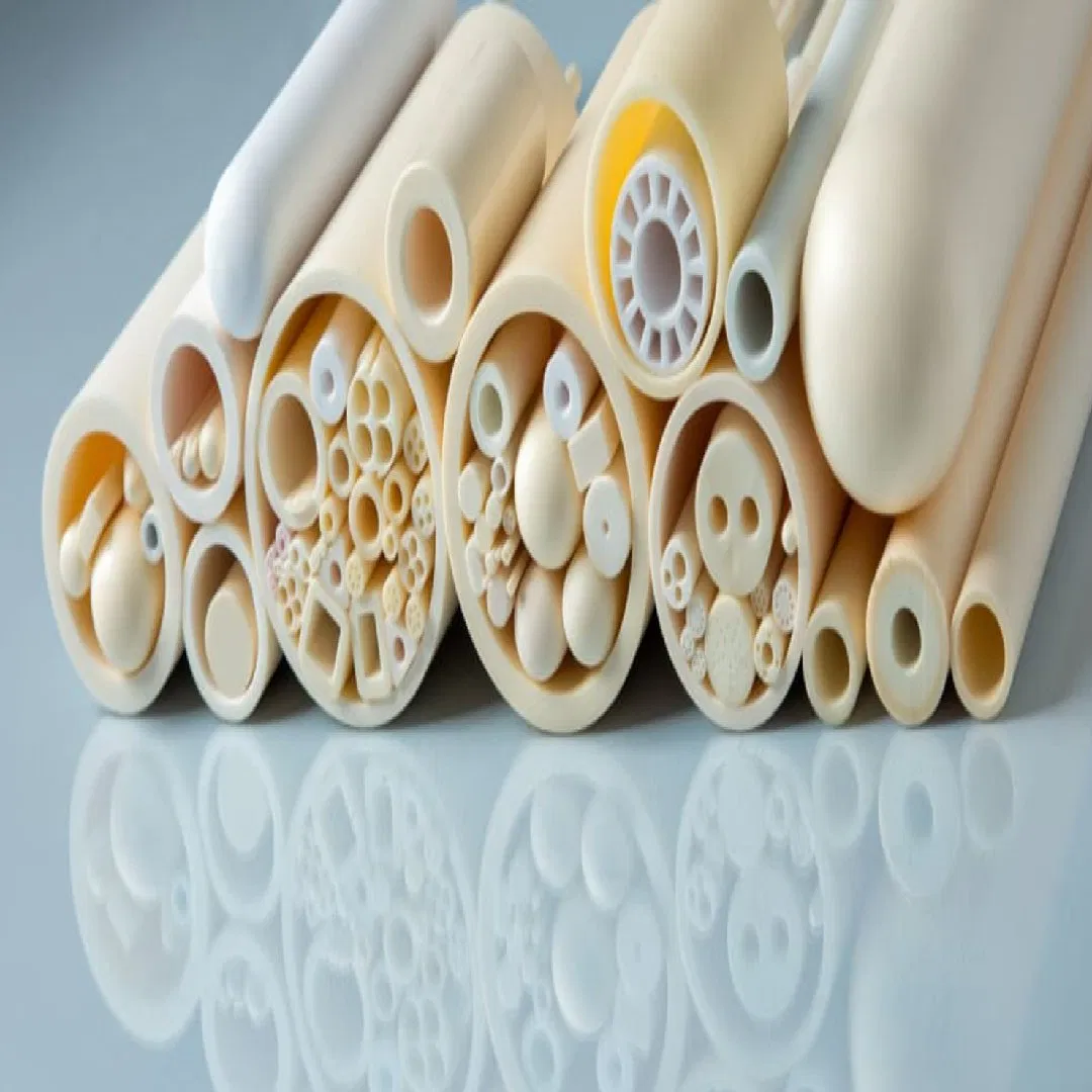 3mm 5mm 6mm 7mm 8mm White Pink 99 Al2O3 High Alumina Ceramic Rod / Solid Tube