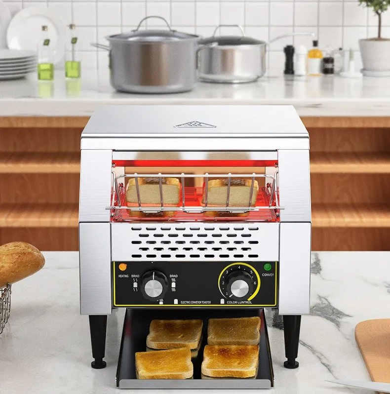 Factory Price Automatic Kitchen Equipment Industrial Portable Electric Hamburger Patty Toaster Oven