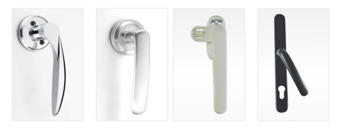 Wholesale Hardware Accessories Aluminium Window Handle with Key Free Lock