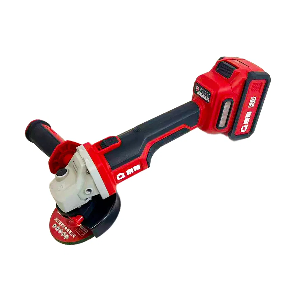 Qy-9115 20V 4.0A Cordless Portable Lithium Battery Brushless 3-Level Adjustable Angle Grinder
