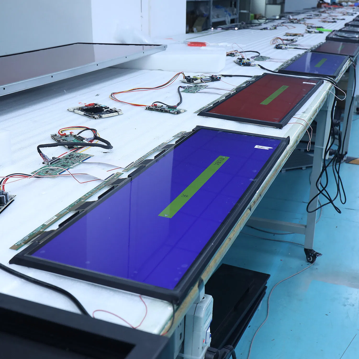 4K Advertising Player LED Panel LED Screen Display Digital Signage Full HD Lengthened LCD Display TV Ad Screen Touch Video Shelf Ultra-Wide Bar Screen Monitor