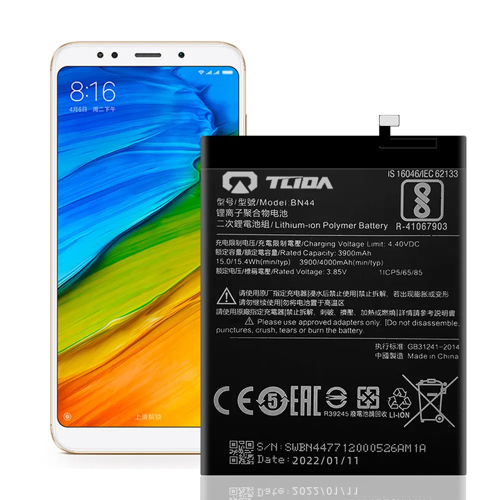 Tlida OEM Mobile Phone Battery Internal Battery for Xiaomi Redmi7/Note8/Bn46/Bn44/Bn34/Bn48