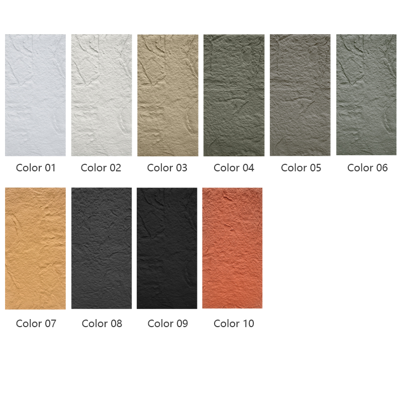 Mumu Design PU Faux Stone Panels Unique Shape Wooden Wall Panel