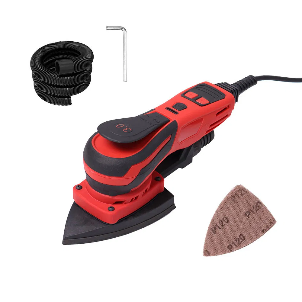 350W Electric Brushless Orbital Detail Sander Eccentric 3.0mm with Variable Speed