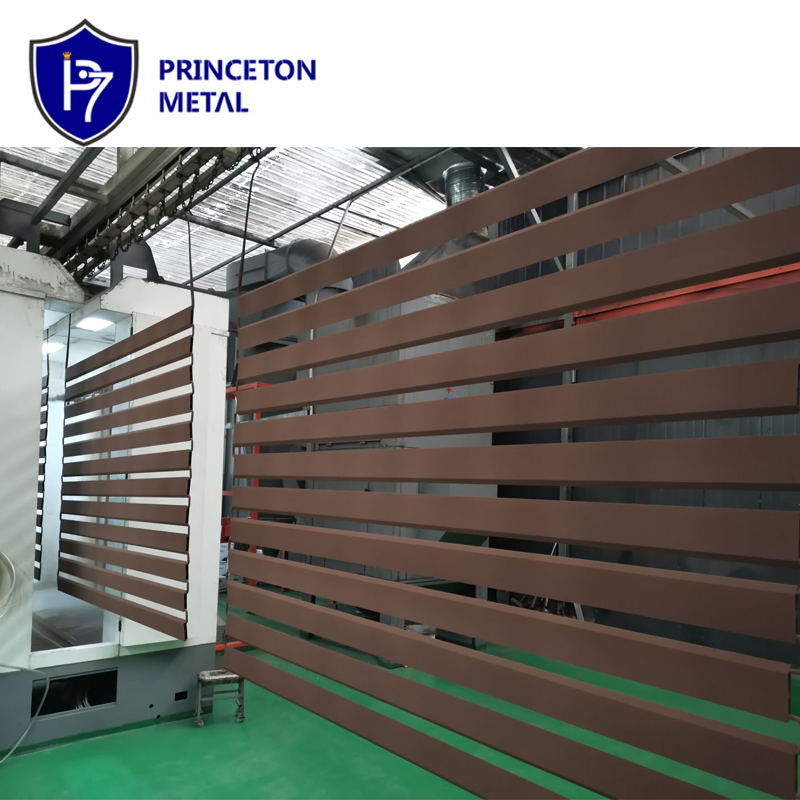 CE Certification Factory Price Garden Privacy Powder Coated Metal Aluminum Slat Fence